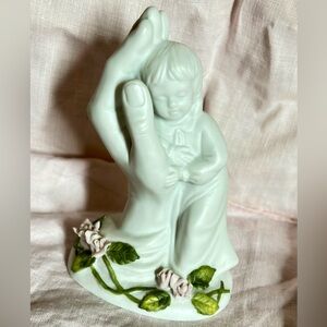 Roman “Touch of Class” Child in God’s Hand Figurine - Bisque Porcelain